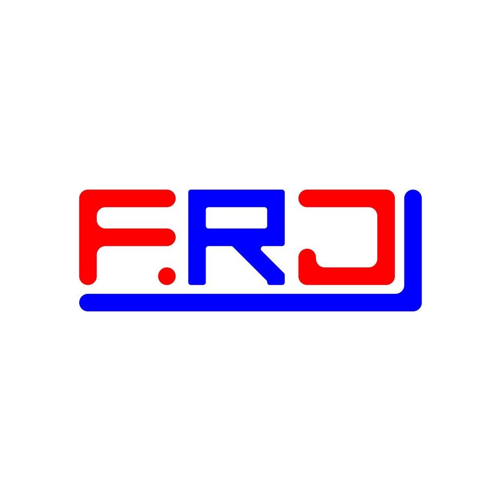 frj letra logo creativo diseño con vector gráfico, frj sencillo y moderno logo.