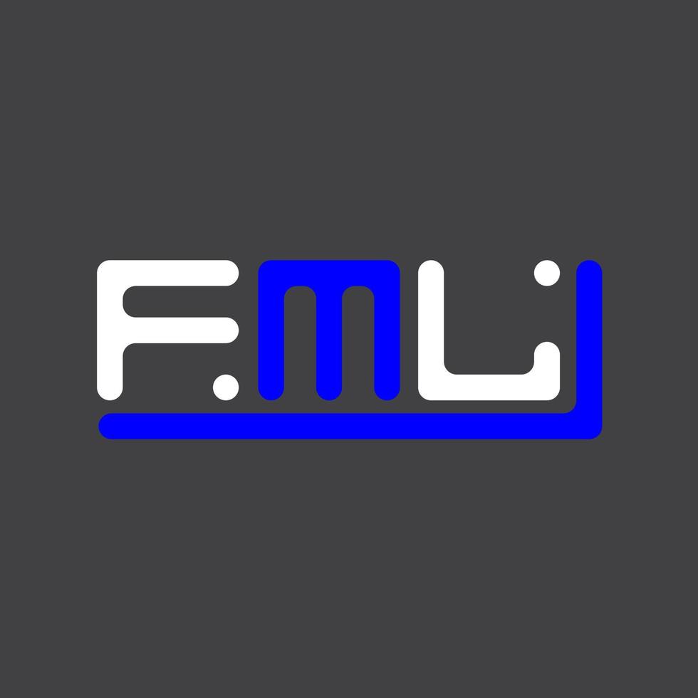 FML letter logo creative design with vector graphic, FML simple and modern logo.