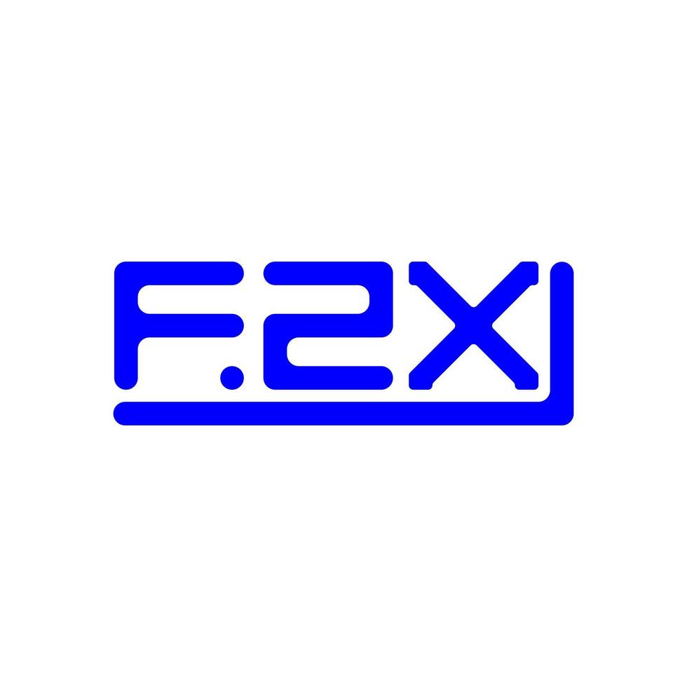 fzx letra logo creativo diseño con vector gráfico, fzx sencillo y moderno logo.