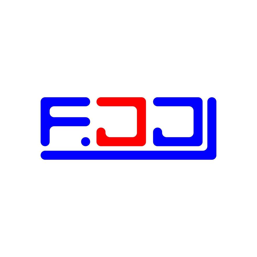 FJJ letter logo creative design with vector graphic, FJJ simple and modern logo.