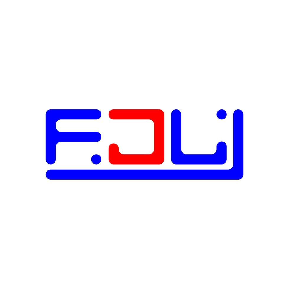 fjl letra logo creativo diseño con vector gráfico, fjl sencillo y moderno logo.