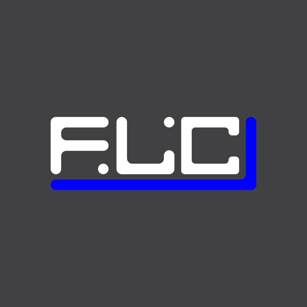 flc letra logo creativo diseño con vector gráfico, flc sencillo y moderno logo.