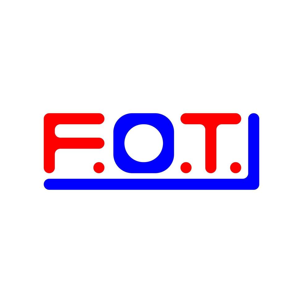fot letra logo creativo diseño con vector gráfico, fot sencillo y moderno logo.