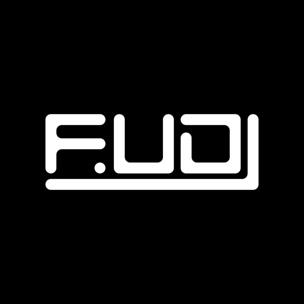 fud letra logo creativo diseño con vector gráfico, fud sencillo y moderno logo.