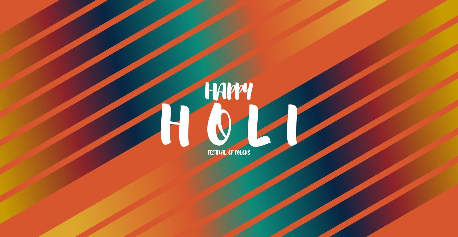 stylish happy holi colorful festival banner design vector