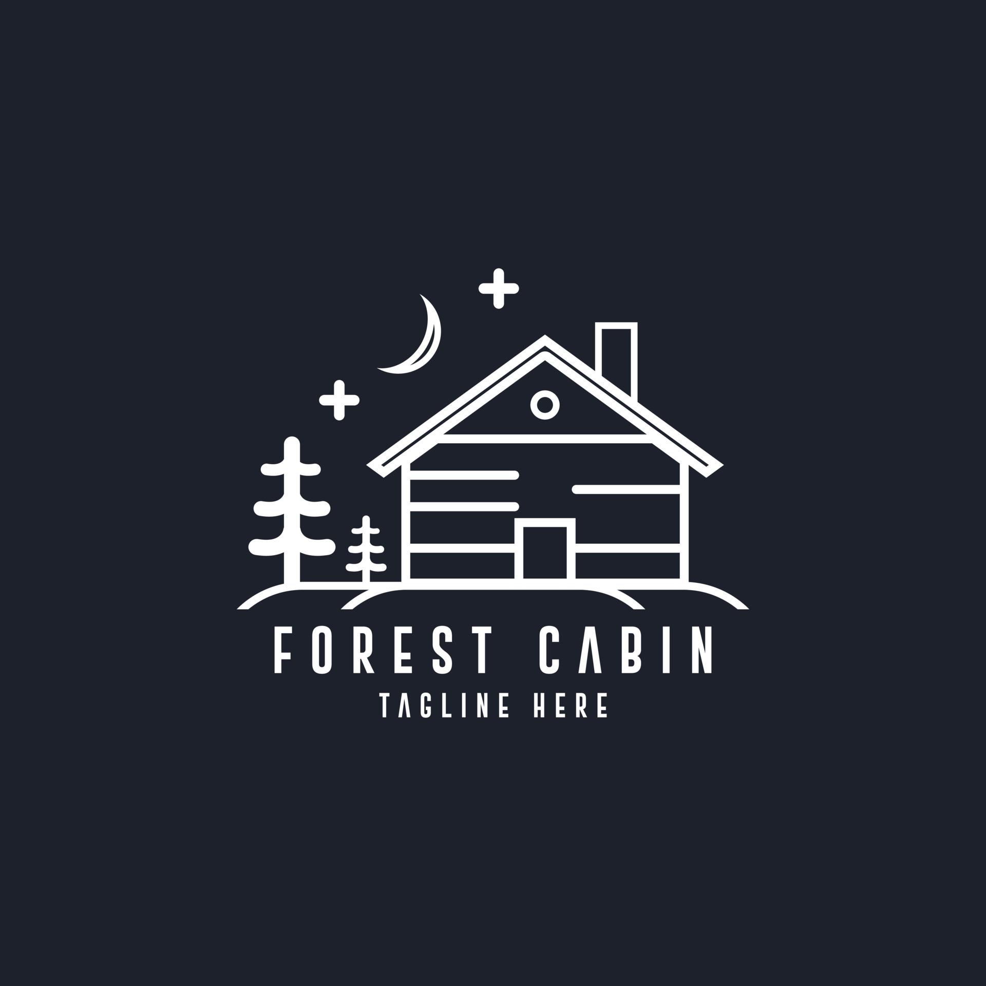 Traditional Forest Wooden House, Village Cabin Cottage with Pine ...