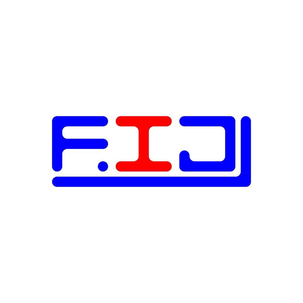 fij letra logo creativo diseño con vector gráfico, fij sencillo y moderno logo.