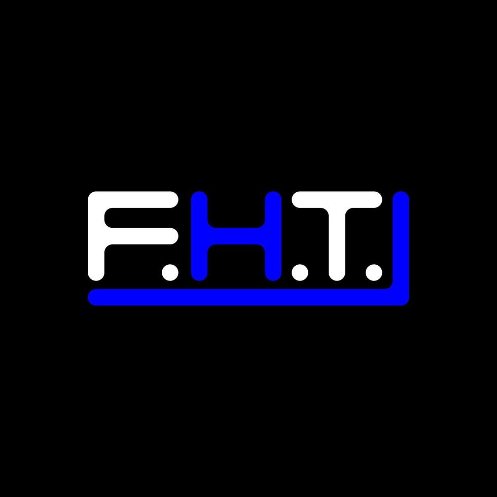 FHT letter logo creative design with vector graphic, FHT simple and modern logo.