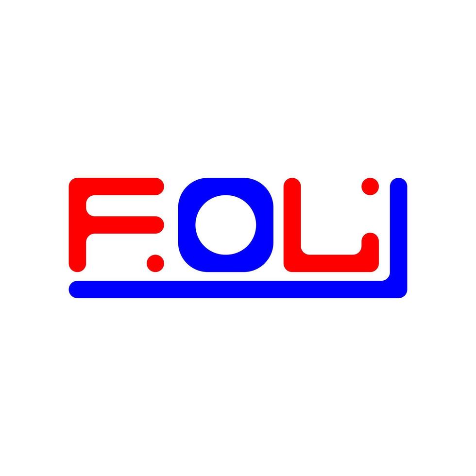 FOL letter logo creative design with vector graphic, FOL simple and modern logo.