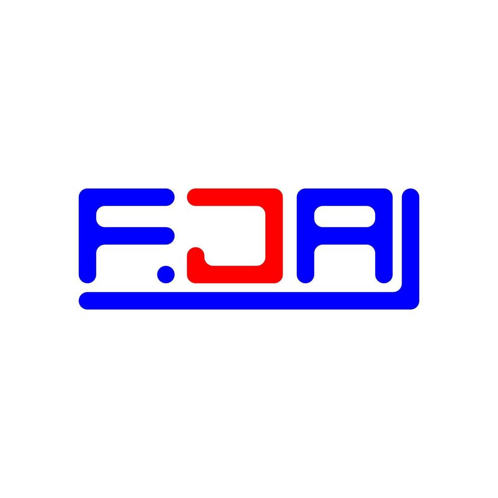 fja letra logo creativo diseño con vector gráfico, fja sencillo y moderno logo.