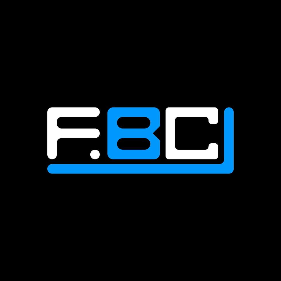 FBC letter logo creative design with vector graphic, FBC simple and modern logo.