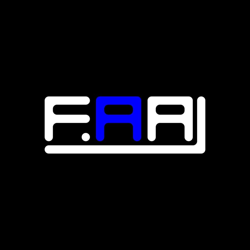FAA letter logo creative design with vector graphic, FAA simple and modern logo.
