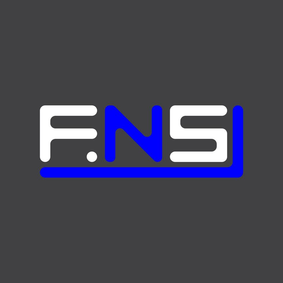 FNS letter logo creative design with vector graphic, FNS simple and modern logo.