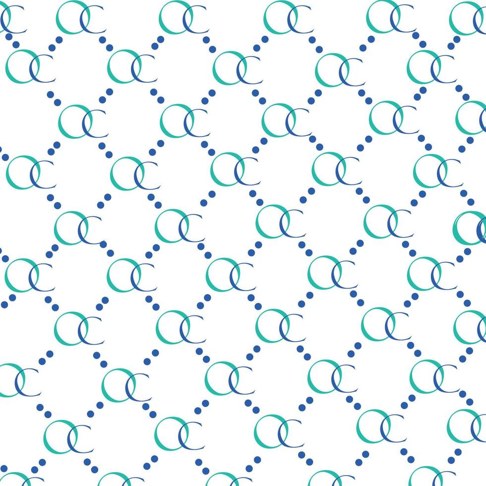 Blue and Green dot circle pattern vector