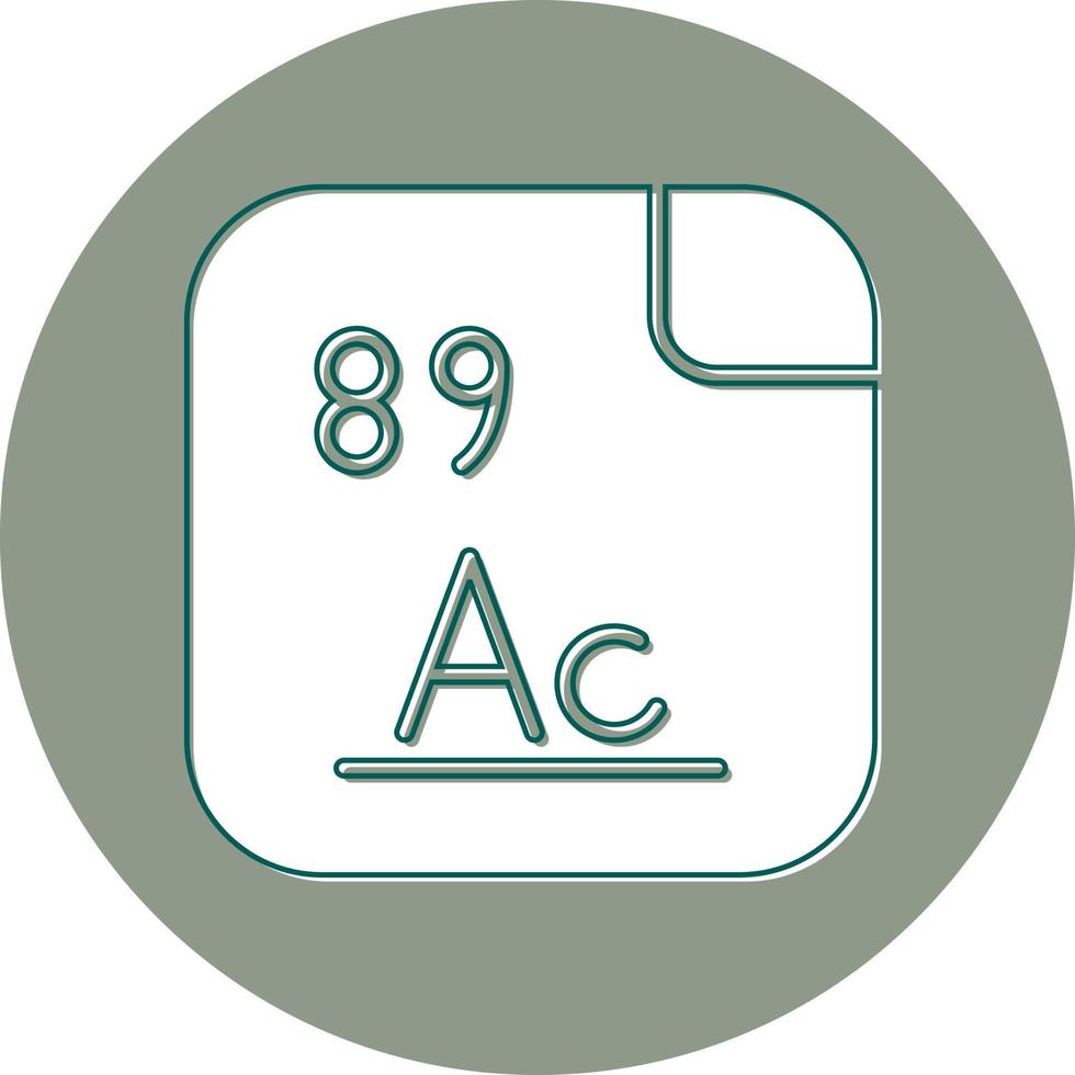 actinio vector icono