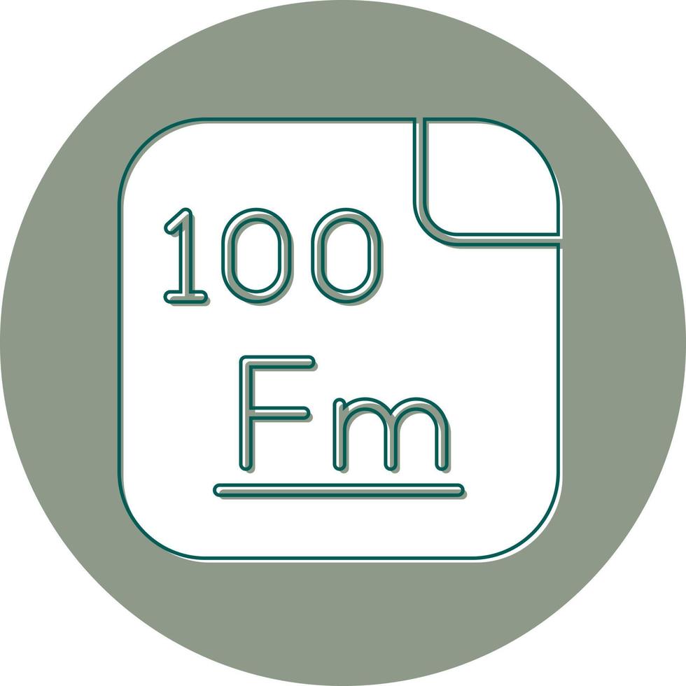 Fermium Vector Icon