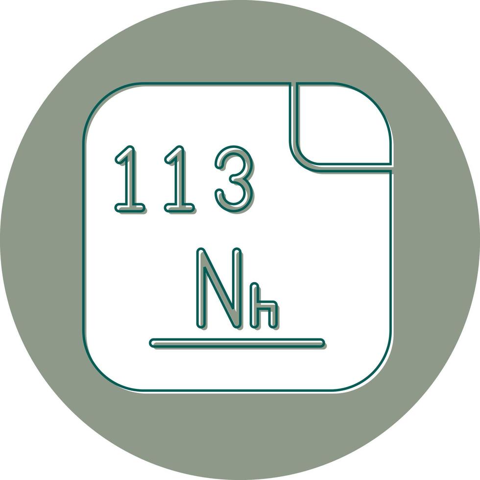 Nihonium Vector Icon