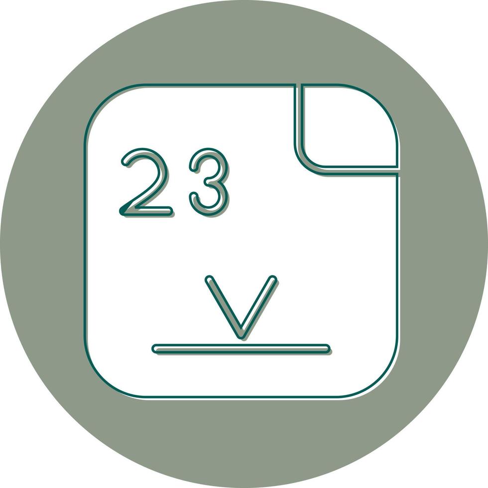 Vanadium Vector Icon