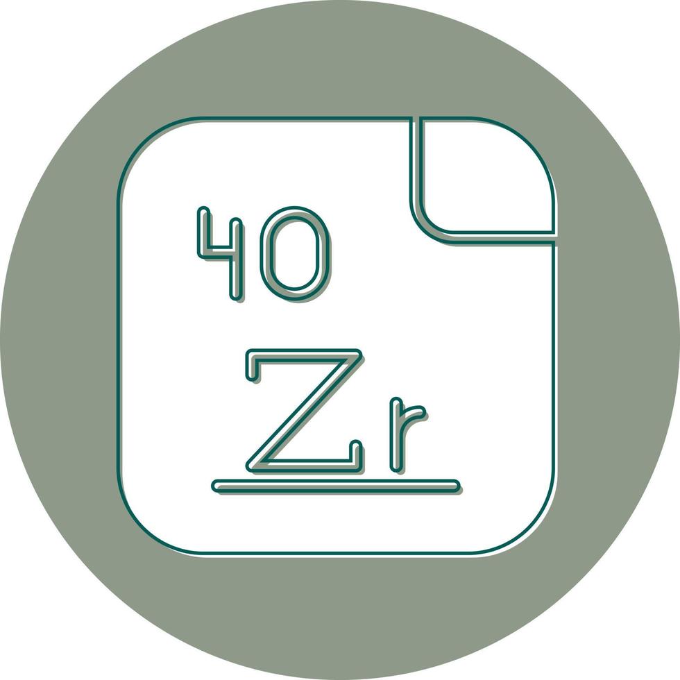 Zirconium Vector Icon