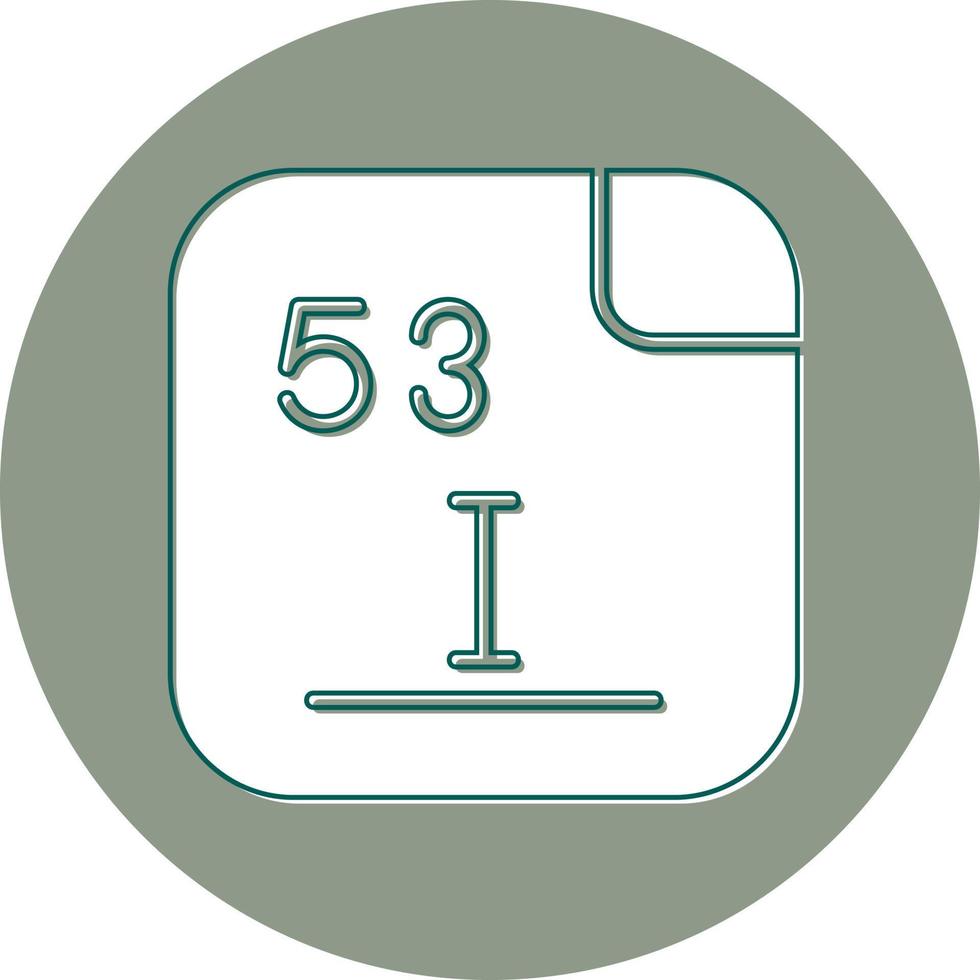 Iodine Vector Icon