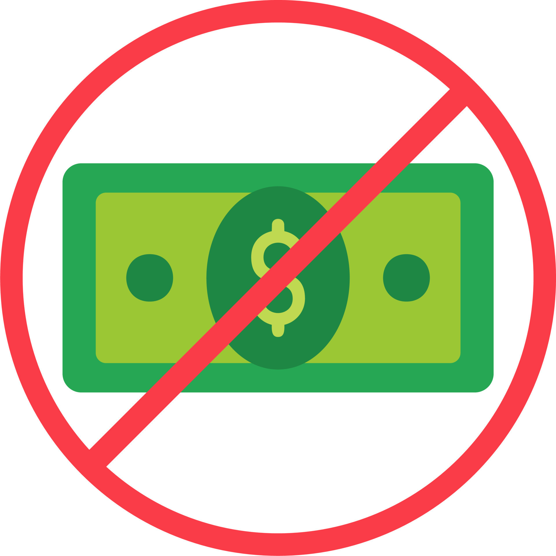 No Cash Vector Icon 20550017 Vector Art at Vecteezy