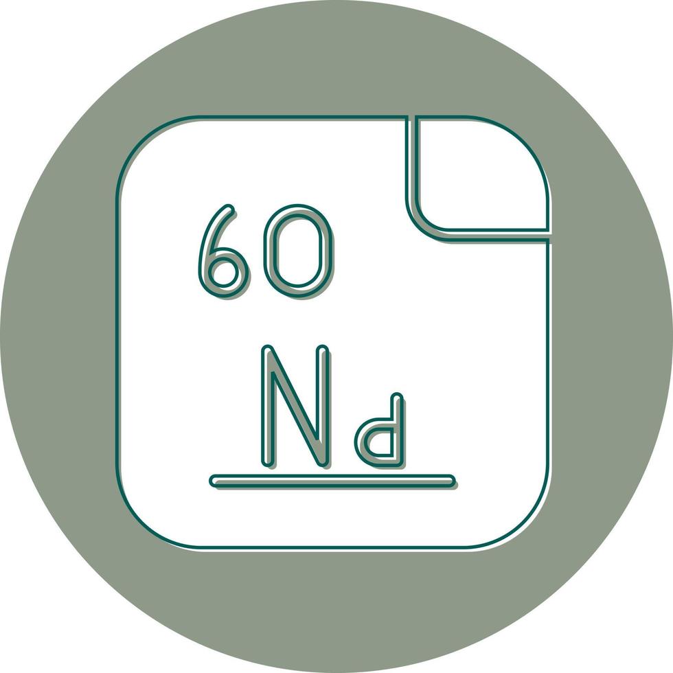 Neodymium Vector Icon