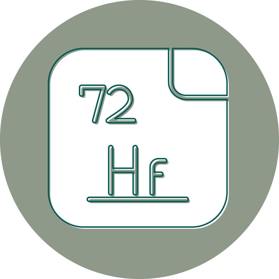 Hafnium Vector Icon