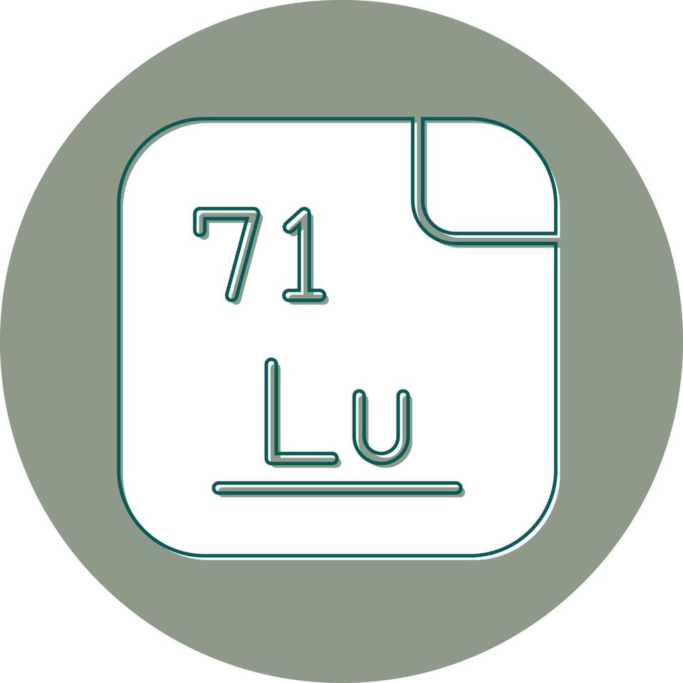 lutecio vector icono