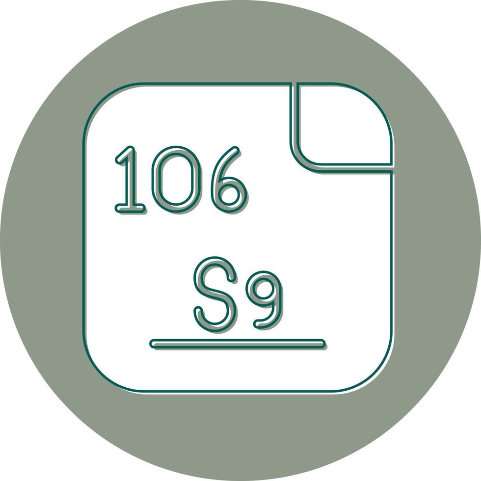 Seaborgium Vector Icon