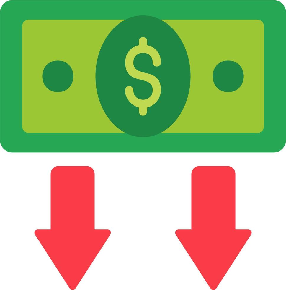 Loss Money Vector Icon