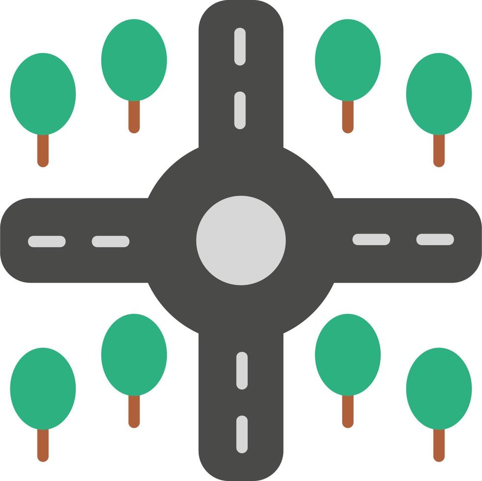 Crossroad Vector Icon