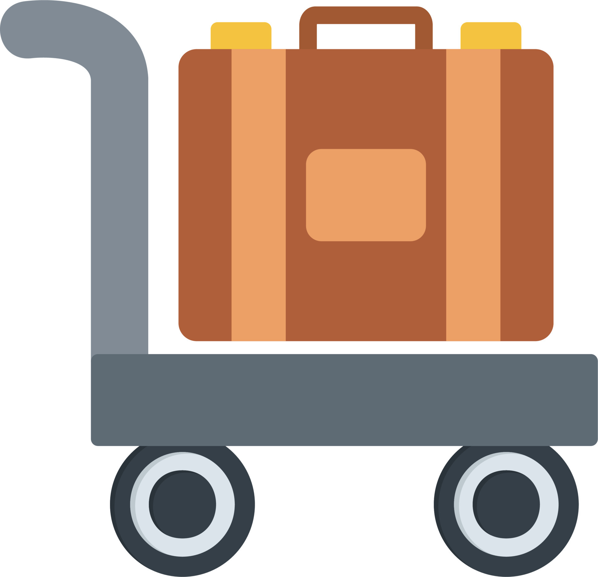 Luggage Cart Vector Icon 20550345 Vector Art at Vecteezy