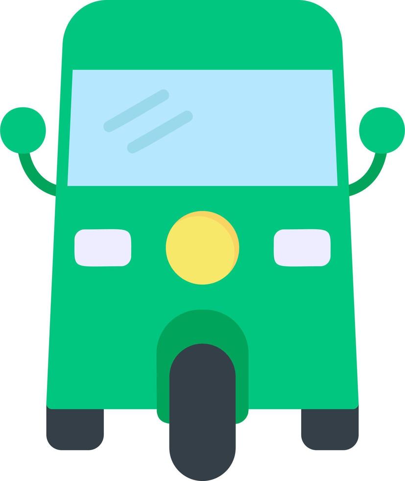 icono de vector de rickshaw