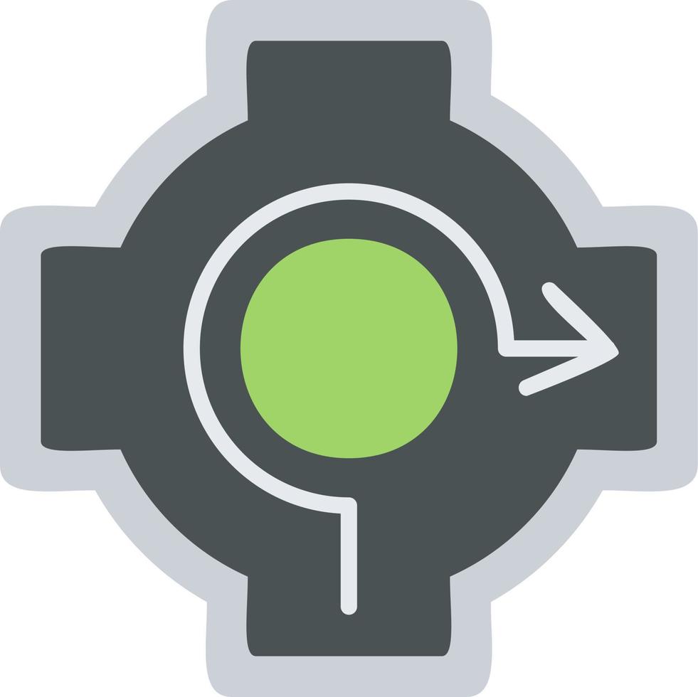 Roundabout Vector Icon