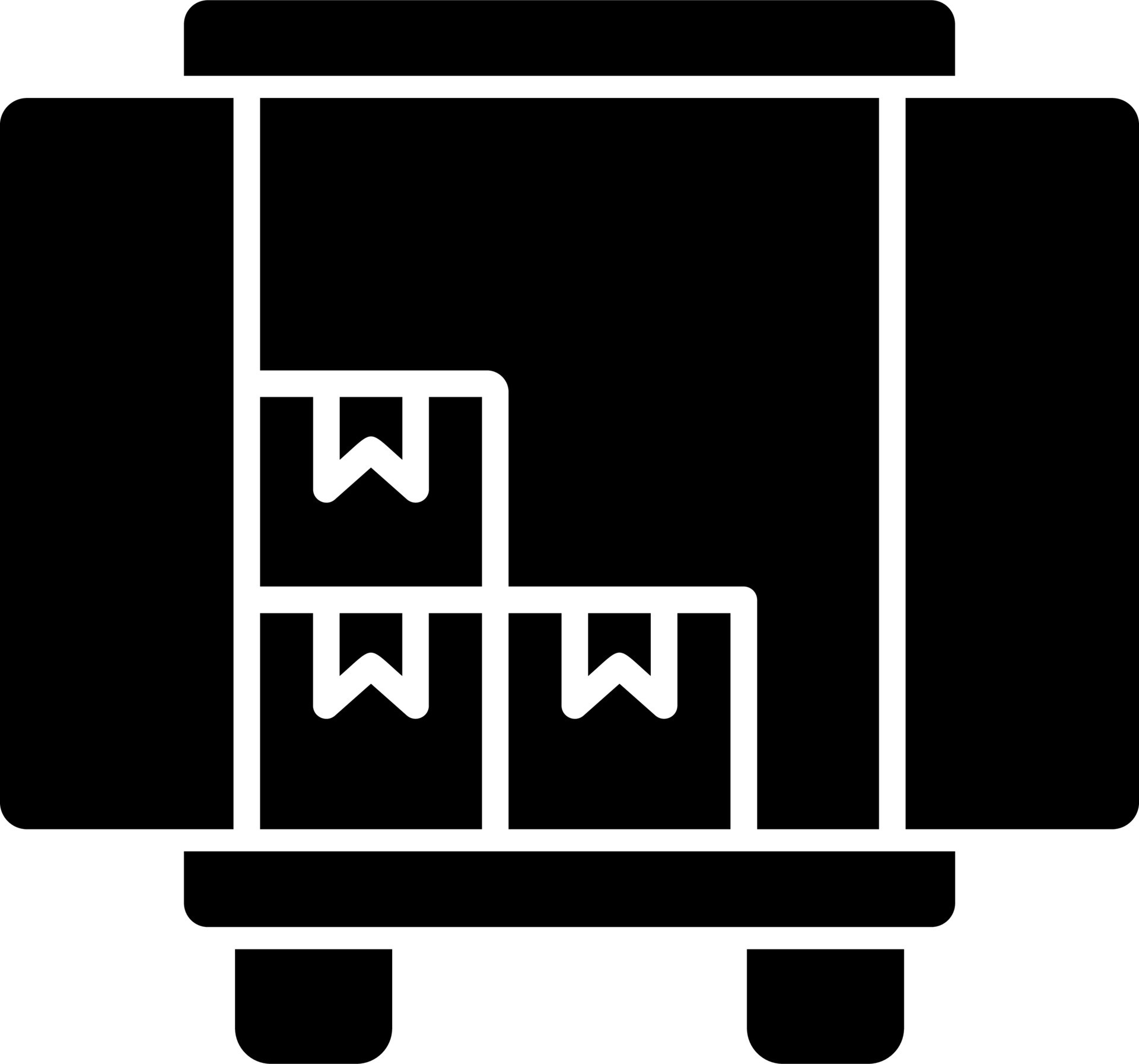 Unloading Truck Vector Icon 20550517 Vector Art at Vecteezy