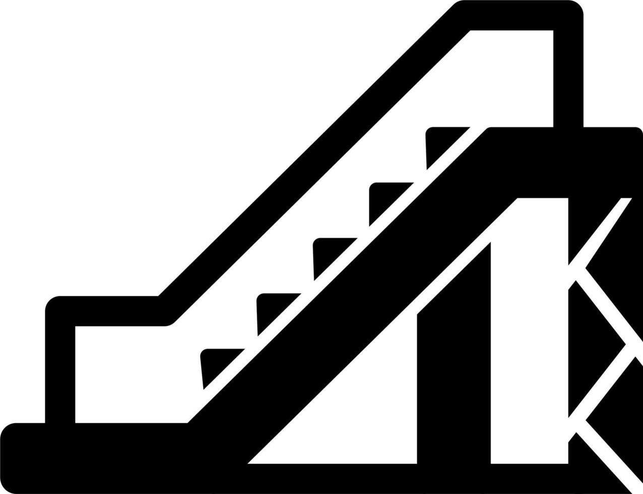 icono de vector de escalera mecánica