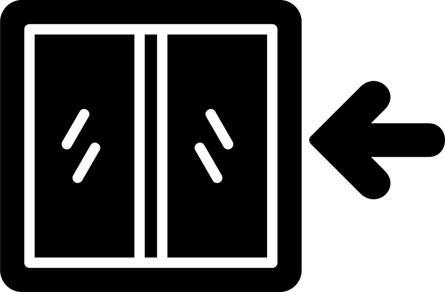 Emergency Exit Door Vector Icon