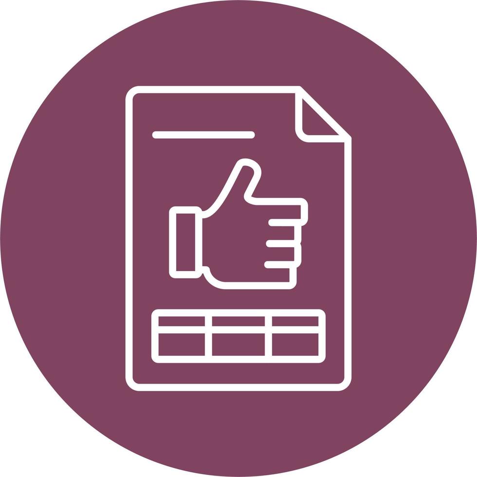 Thumbs Up Vector Icon