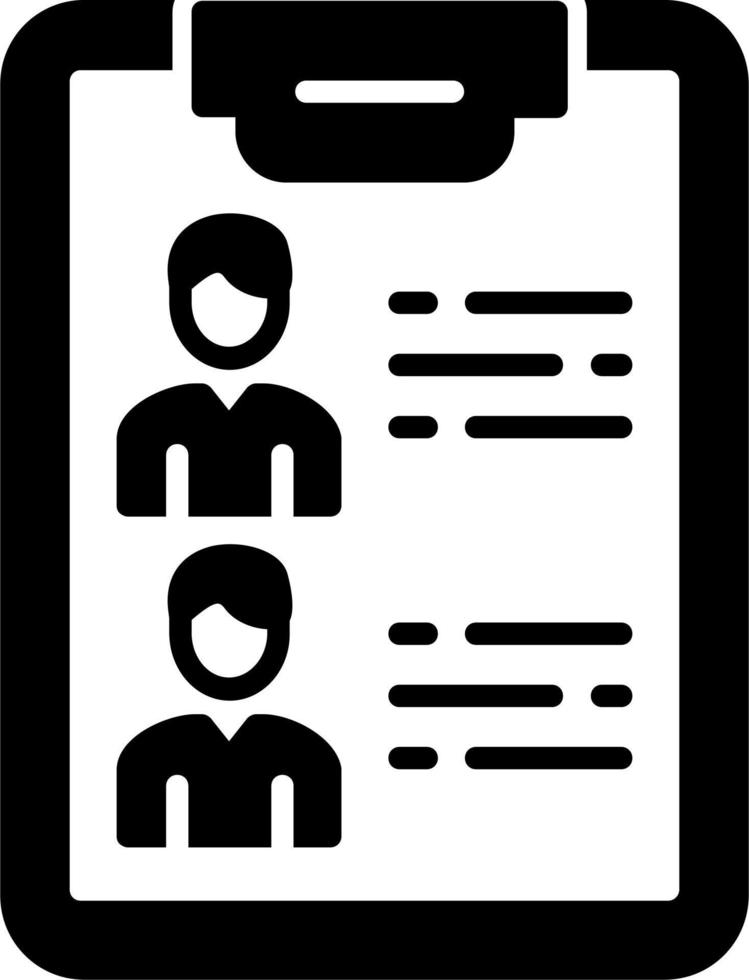 Contact List Vector Icon