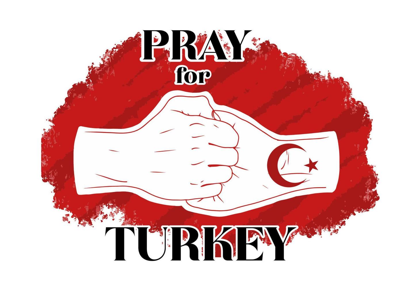 orar para Turquía ilustración vector