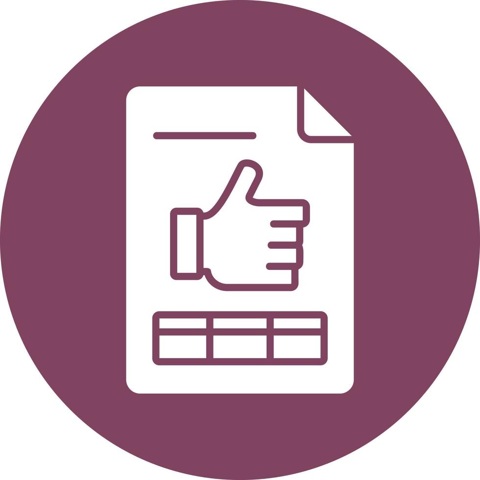 Thumbs Up Vector Icon