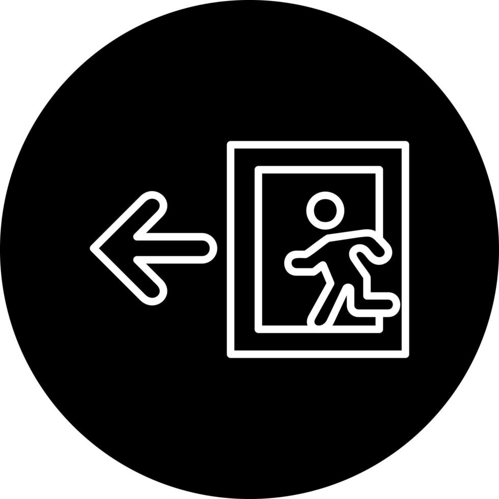 Emergency Exit Sign Vector Icon