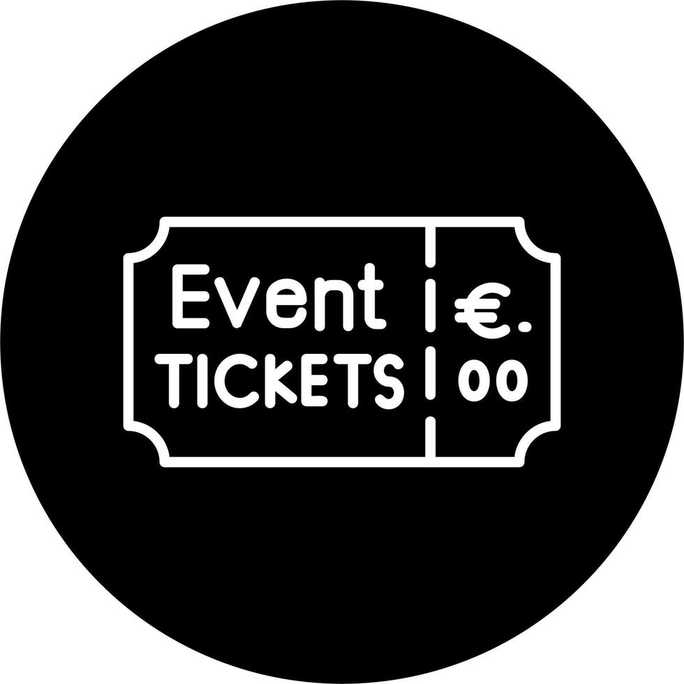 Event Ticket Vector Icon