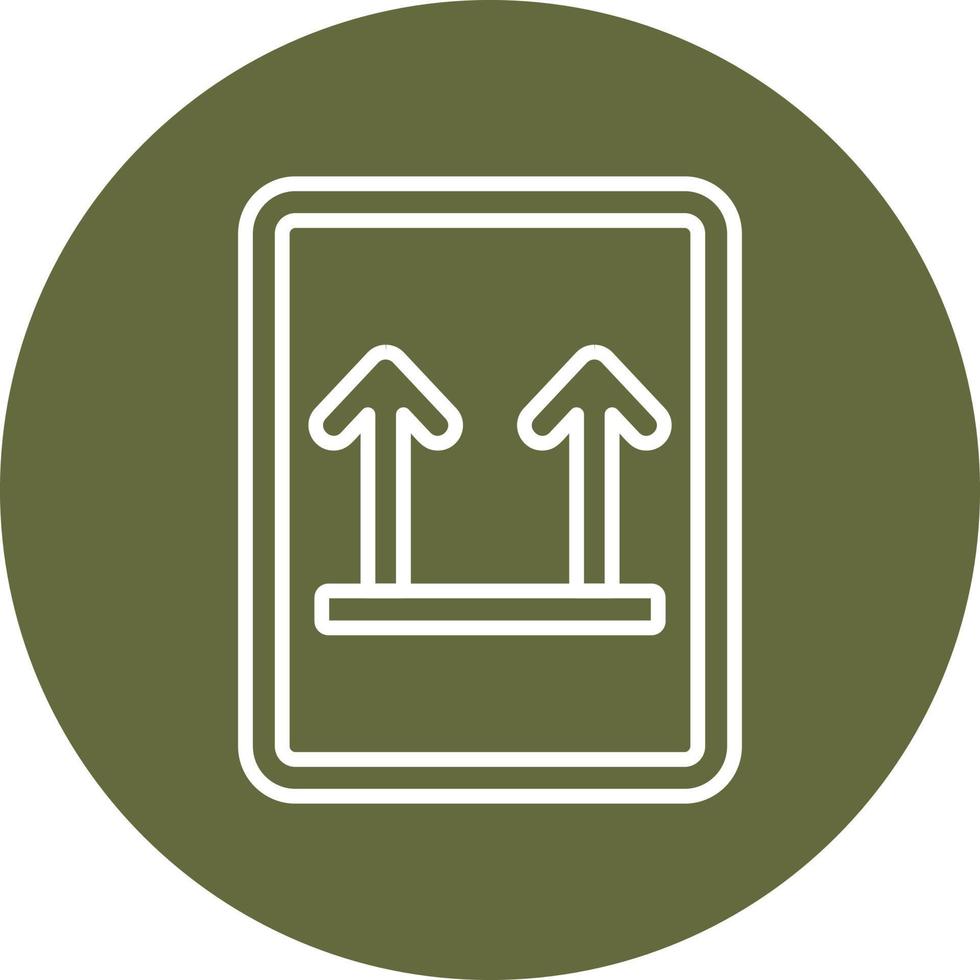 This Side Up Vector Icon