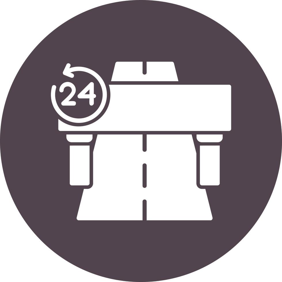 Toll Road Vector Icon