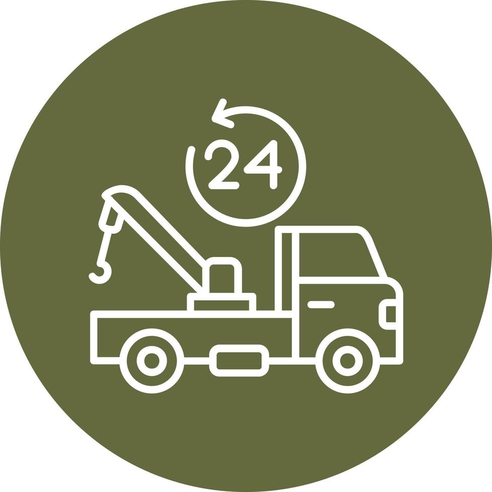 Tow Truck Vector Icon