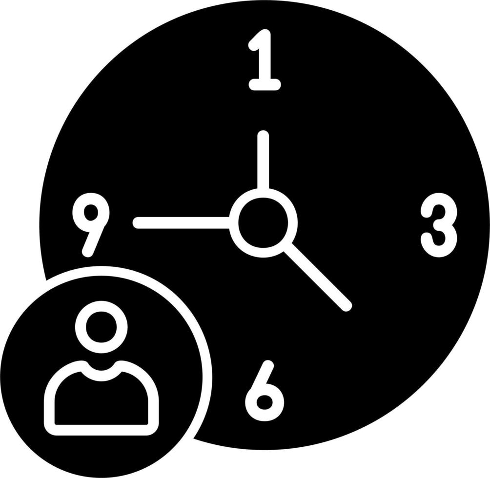 icono de vector de gestión de tiempo