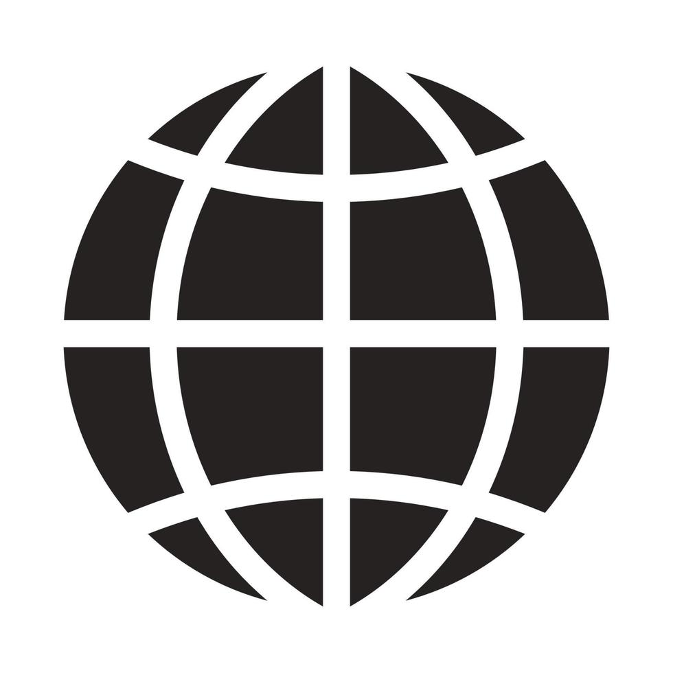 globe, earth icon glyph vector