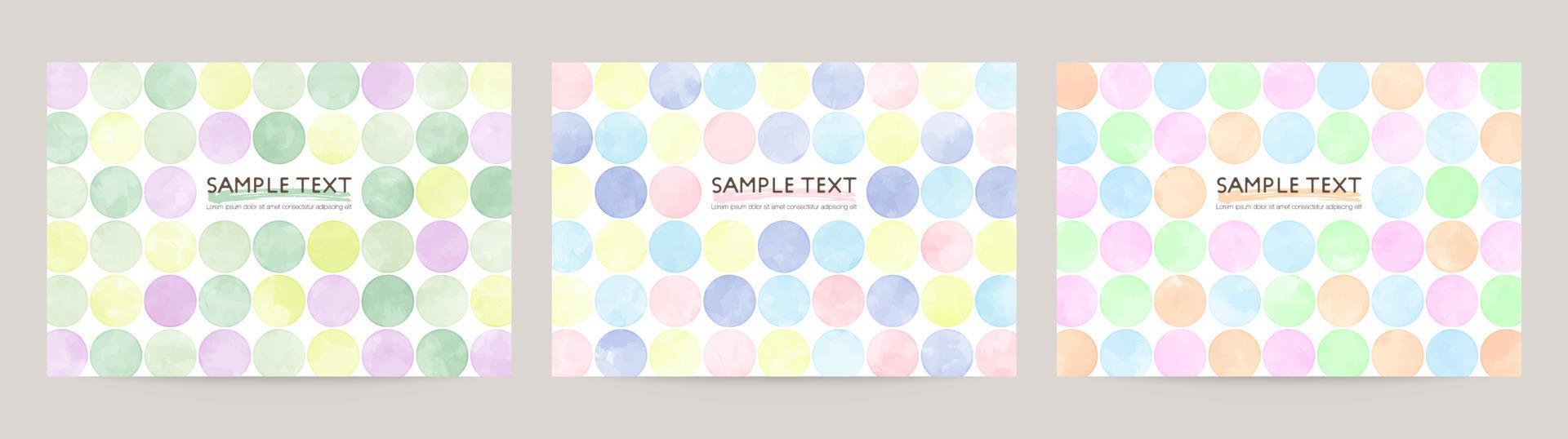 watercolor dot vector colorful background