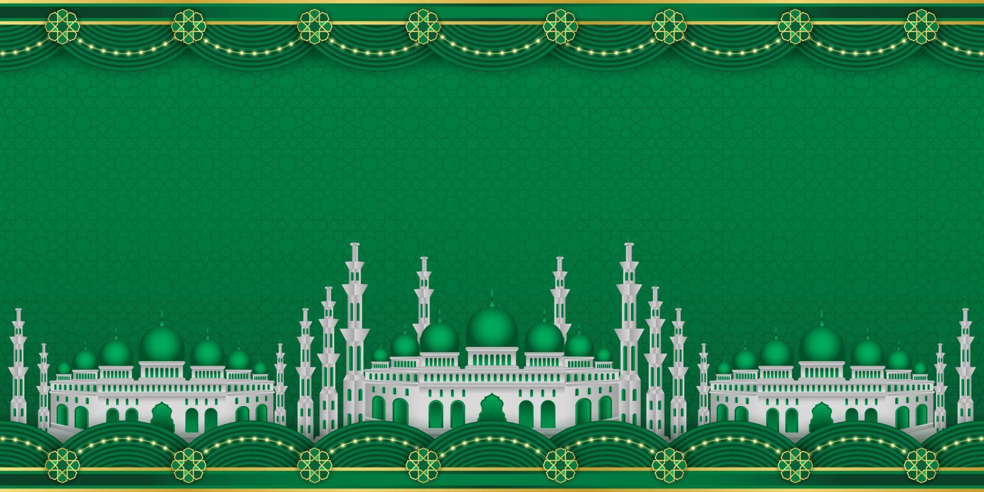 Islamic ornament template for background, banner, poster, cover design, social media feed, stories. Ramadan Kareem and eid mubarak 2023 concept vector